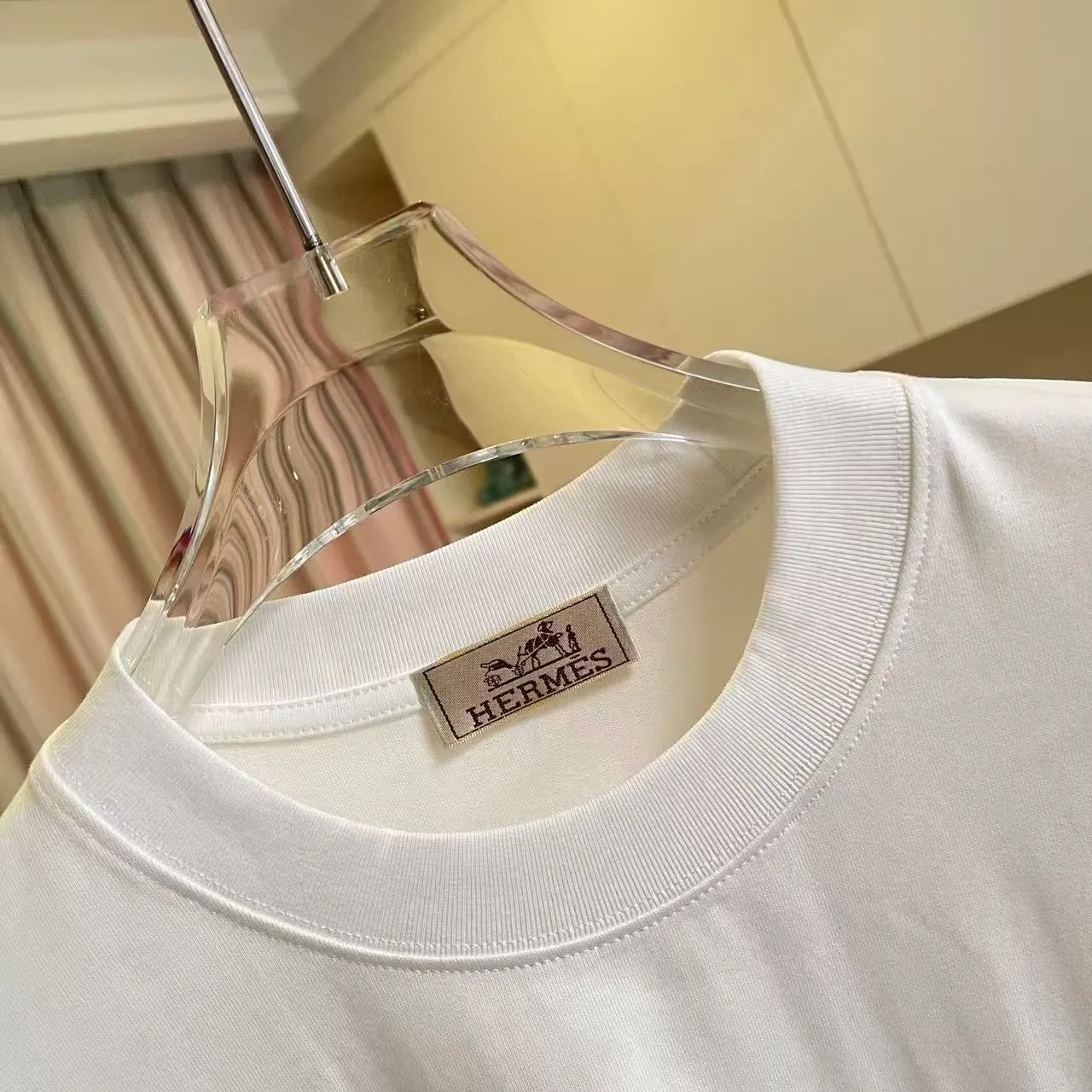 Herme* 2026 New Arrival logo 300g T Same Style Size：S M L XL XXL ：Black White Blue Green Purple